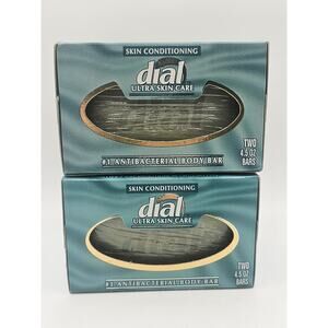 Dial Ultra Skin Care Antibacterial Bar Soap 4 Bars 4.5oz Vintage 1995 New
